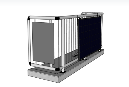 Solar Montagepaket Balkon 90° PV-Modul Balkonkraftwerk