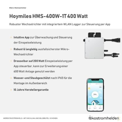 Hoymiles-HMS-400W-1T-Wechselrichter_Informationen