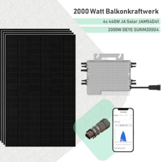 2000-Watt-Balkonkraftwerk-JA-Solar-bifaziale-N-Typ-Module-und-DEYE-SUNM200G4
