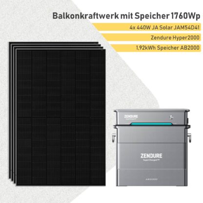 1760-Watt-Balkonkraftwerk-mit-192kWh-Speicher-und-Zendure-Hyper2000-Wechselrichter